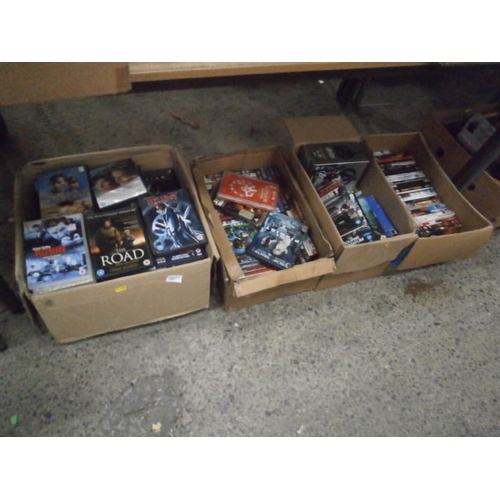 285 - Four boxes of DVDs