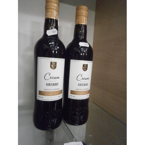 330 - Two bottles of cream sherry