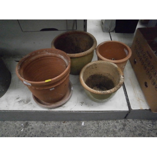 368 - Four assorted plant pots