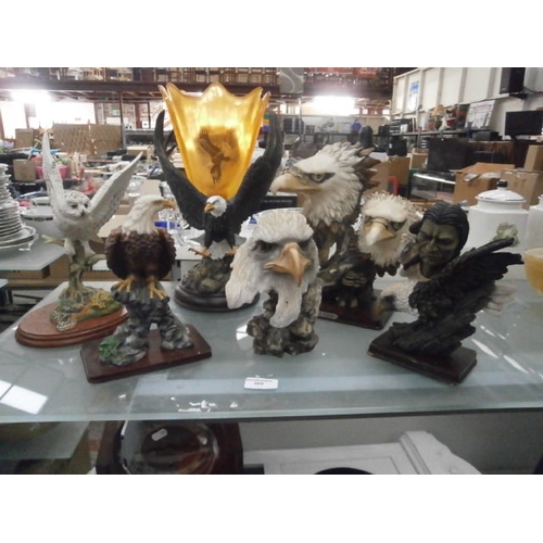 369 - Collection of eagle ornaments