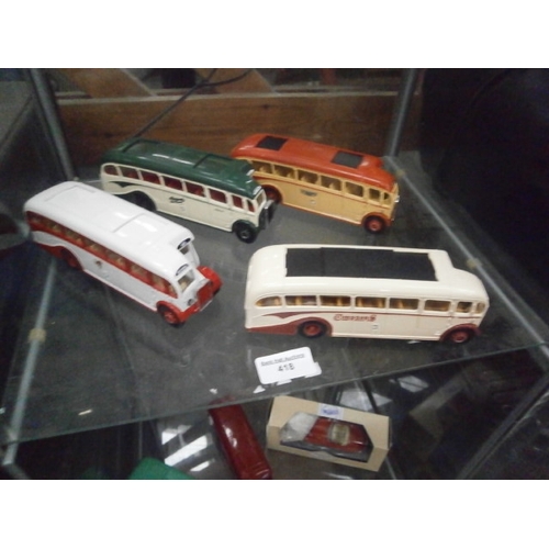 418 - Four Corgi bus models