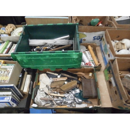 210 - 3 boxes of cutlery