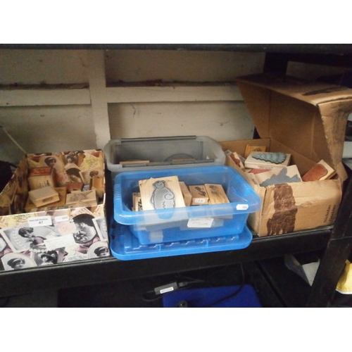 47 - Four boxes of assorted stampers