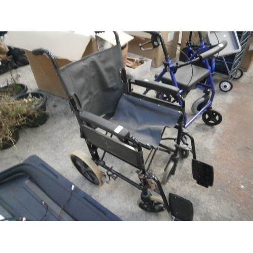 190 - Folding wheelchair