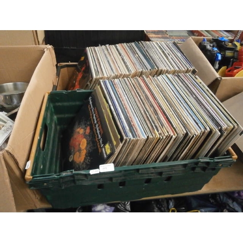 225 - Two boxes of assorted vinyl