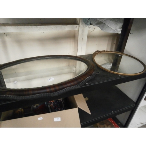 245 - Two decorative vintage mirrors