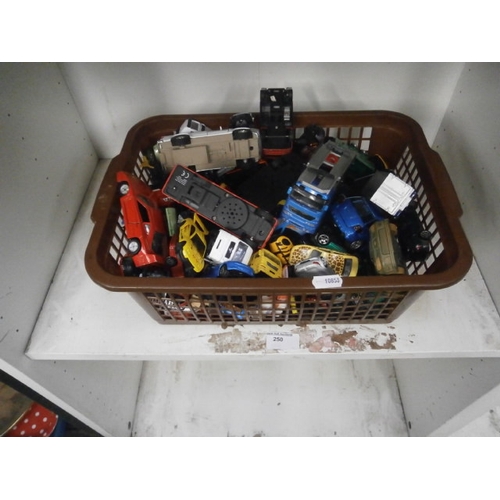 250 - Basket of toy cars