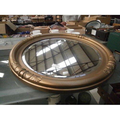 311 - Circular bevel edged mirror