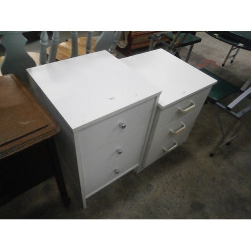 680 - 2 x 3 drawer bedside chests