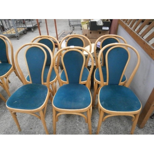 690 - Set of 6 bent wood chairs