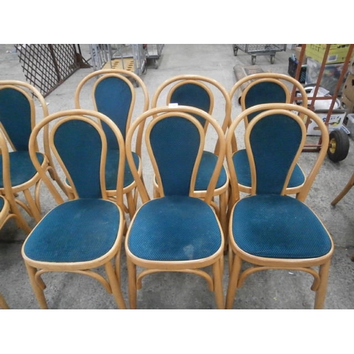 691 - Set of 6 bent wood chairs