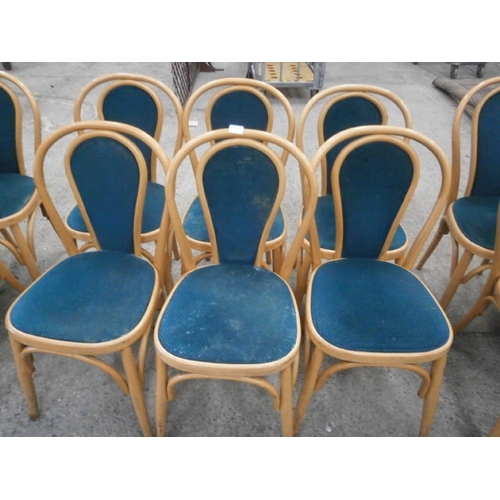 692 - Set of 6 bent wood chairs