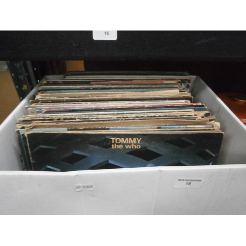 18 - Box of assorted vinyl