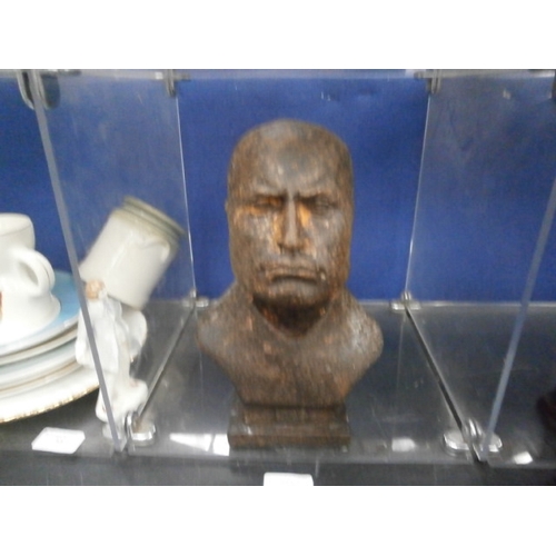 303 - Heavy cast iron bust