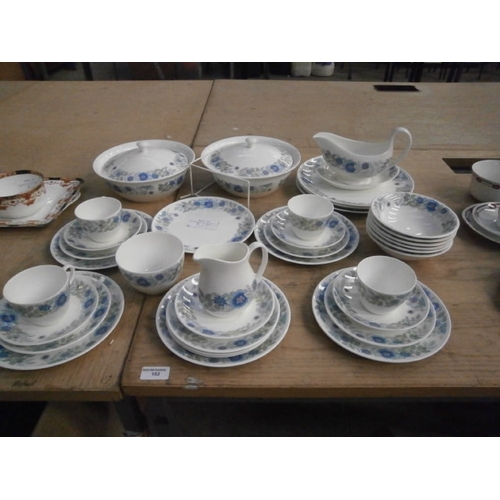152 - 37 piece Wedgwood Clementine bone china set
