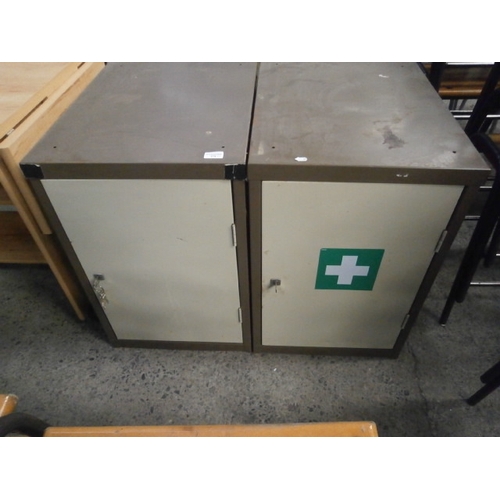 178 - Two metal cabinets with lock and keys