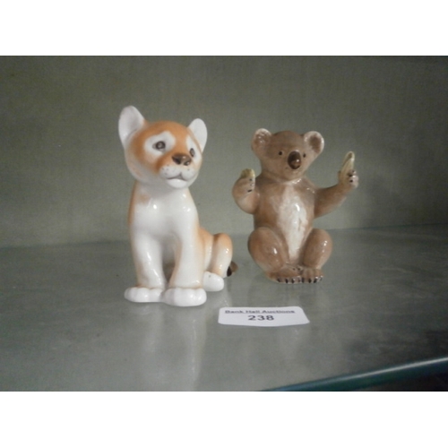 238 - Beswick Koala figurine and USSR made cub figurine