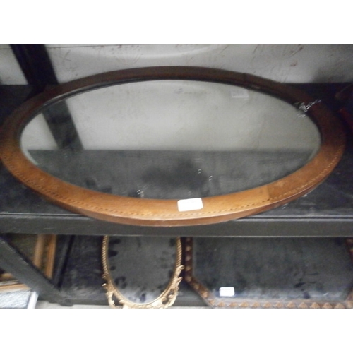 277 - Decorative inlaid mirror