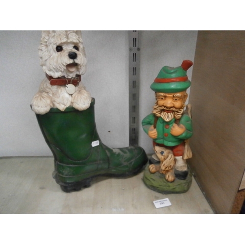 293 - Two decorative garden ornaments