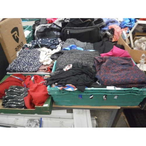 189 - Four boxes of assorted clothing