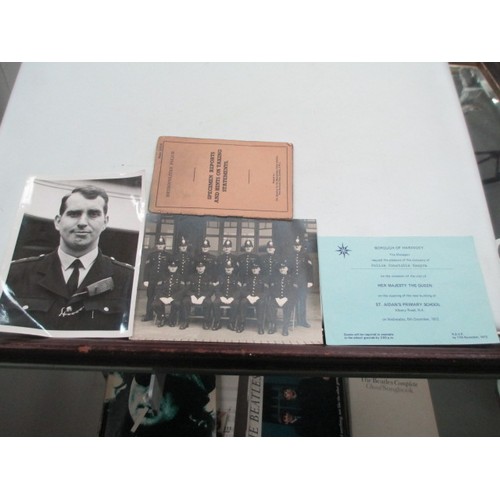 308 - Collection of a police officers police memorabilia