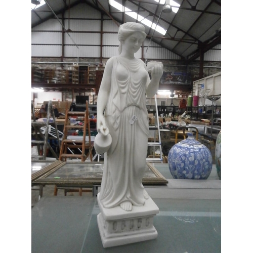 316 - Decorative cast figurine, 2ft tall