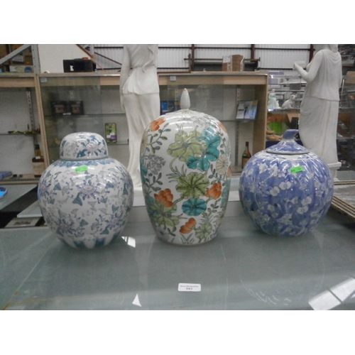 343 - Three assorted vases