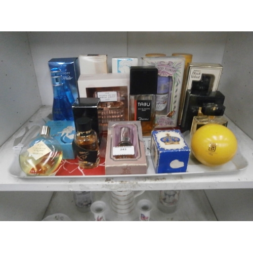 243 - Collection of assorted perfumes