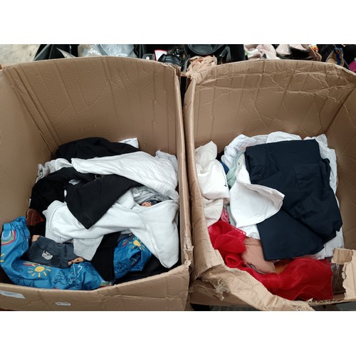 100 - Two boxes of assorted clothing