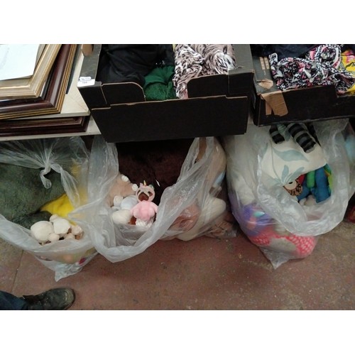 175 - Three bags of soft toys