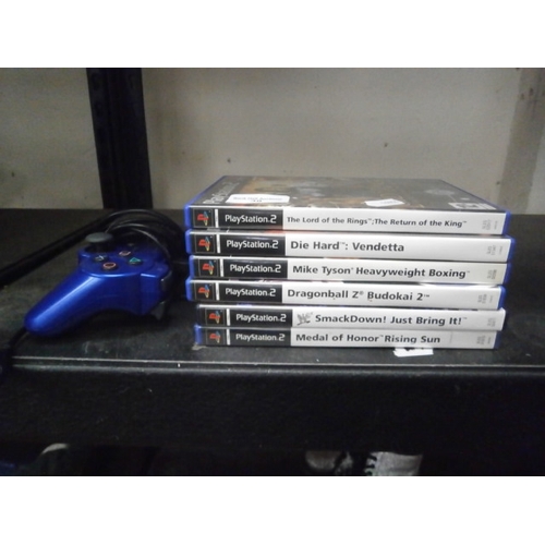 38 - Lot inc six PS2 games and controller