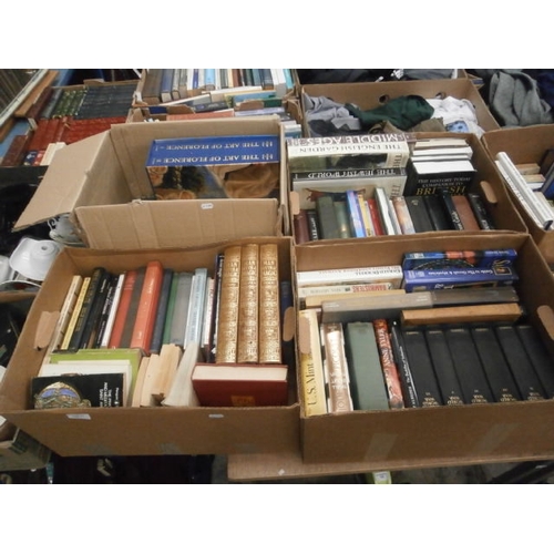 150 - Four boxes of vintage books