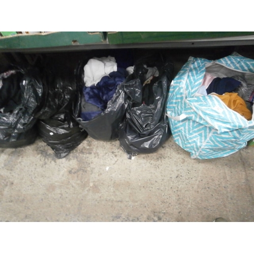 159 - Five bags of assorted clothing