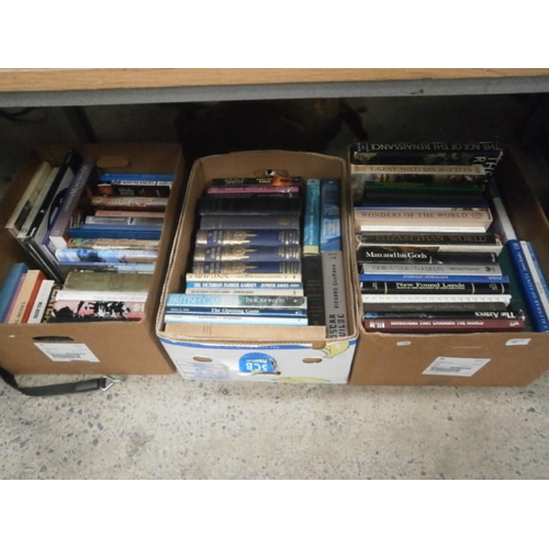 160 - Three boxes of assorted books