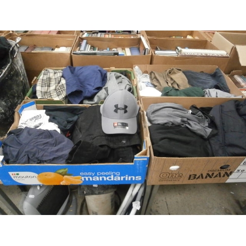 175 - Four boxes of clean men's clothing