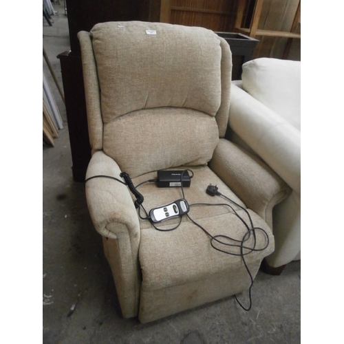 643 - An upholstered electric recliner armchair