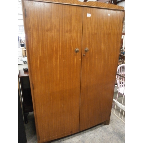 698 - A large vintage 2 door wardrobe