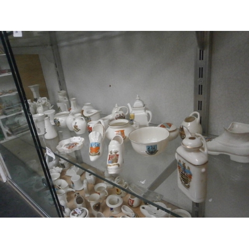 295 - Shelf lot of crested ware