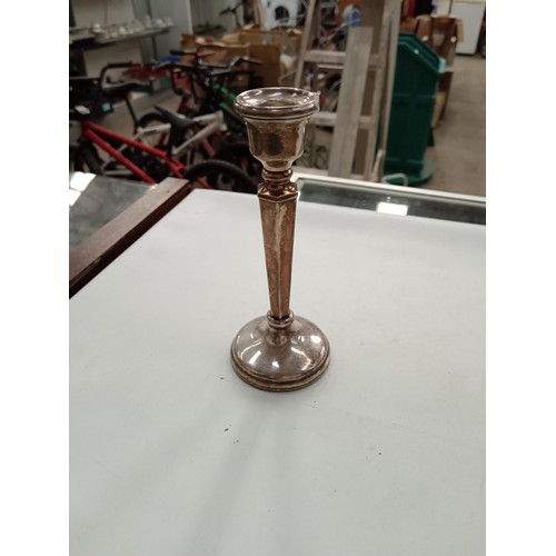 234 - Silver Hallmarked candlestick, weight 134 grams