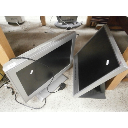 130 - Two assorted computer monitors