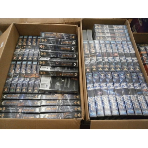 217 - Two boxes of Star Trek Deep Space Nine videos