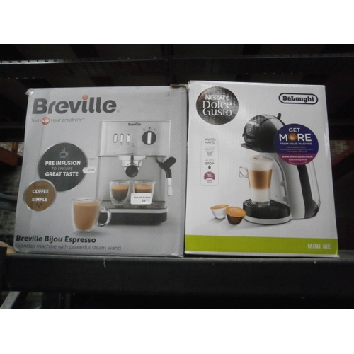 21 - Breville and Delonghi coffee machines