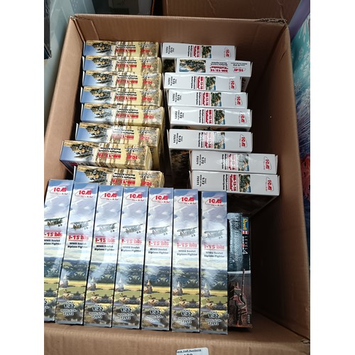 120 - Box of model aircraft