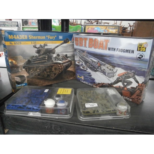 132 - Two model sets and two model figure sets