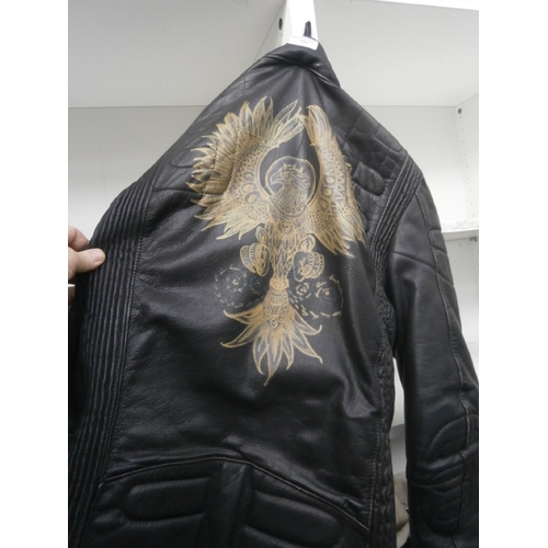 152 - Leather TT leathers motorcycle jacket