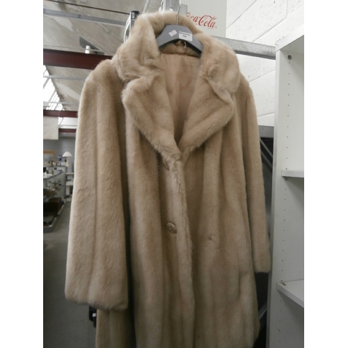 155 - Tissavel French faux fur coat