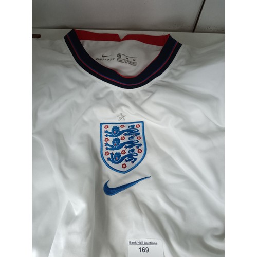 169 - Two England shirts