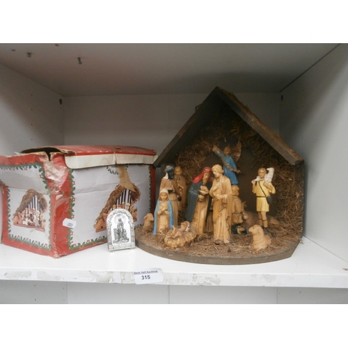 315 - Vintage nativity set