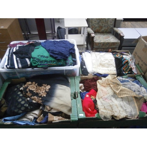 65 - Four boxes of mostly Asian clothing