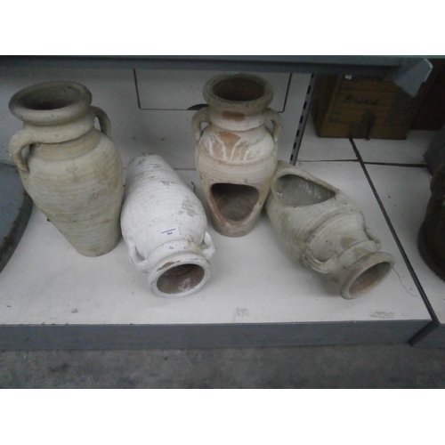 164 - Four cast vases